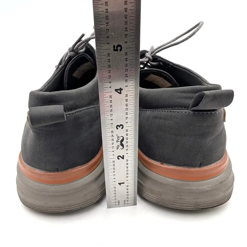 Aston Marc Eglon Lace-Up Oxford Shoes Round Toe Men's Grey Size US10.5 EU44